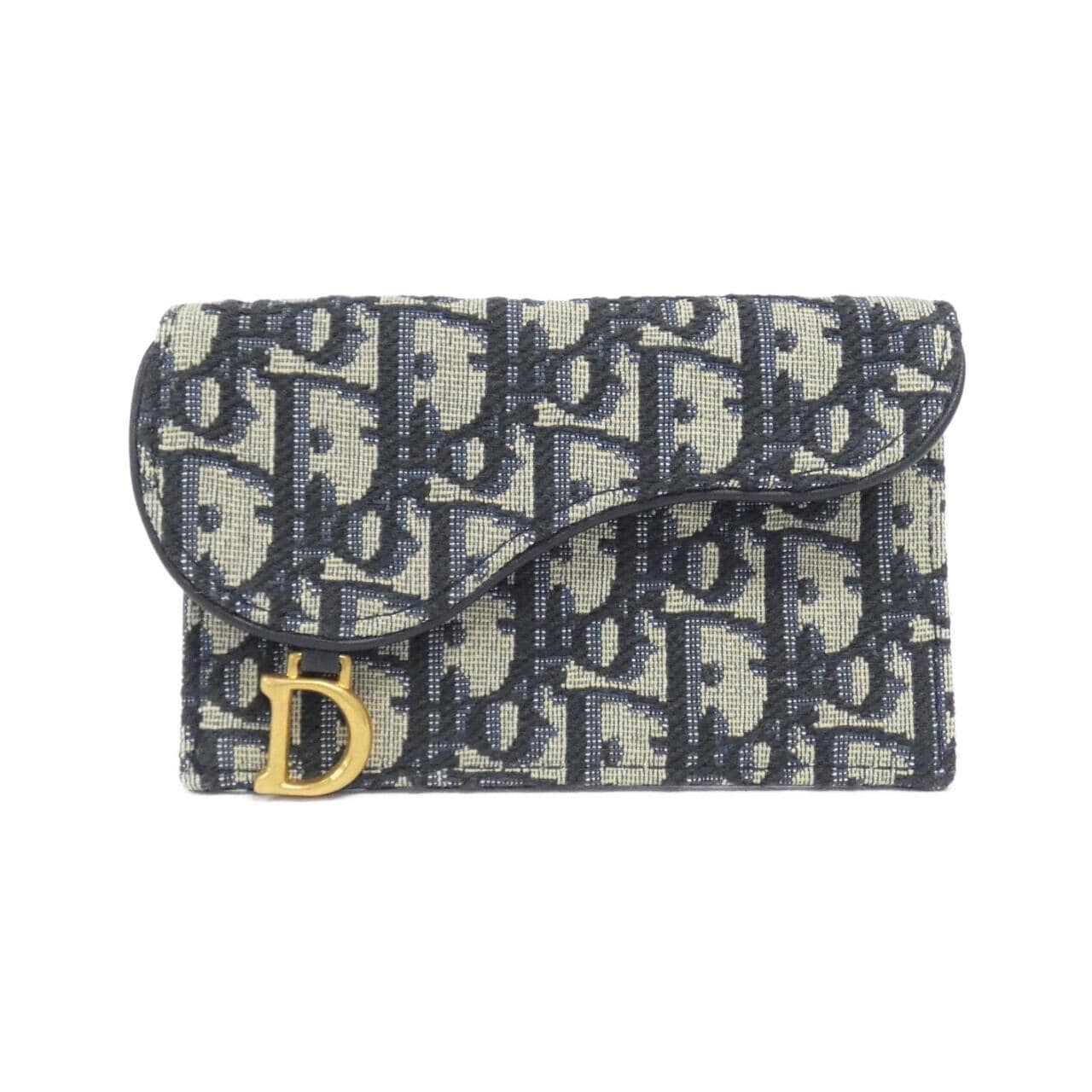 Christian DIOR DIOR OBLIQUE Saddle Cosmos Zip Card Holder S5692CTZQ INCASE