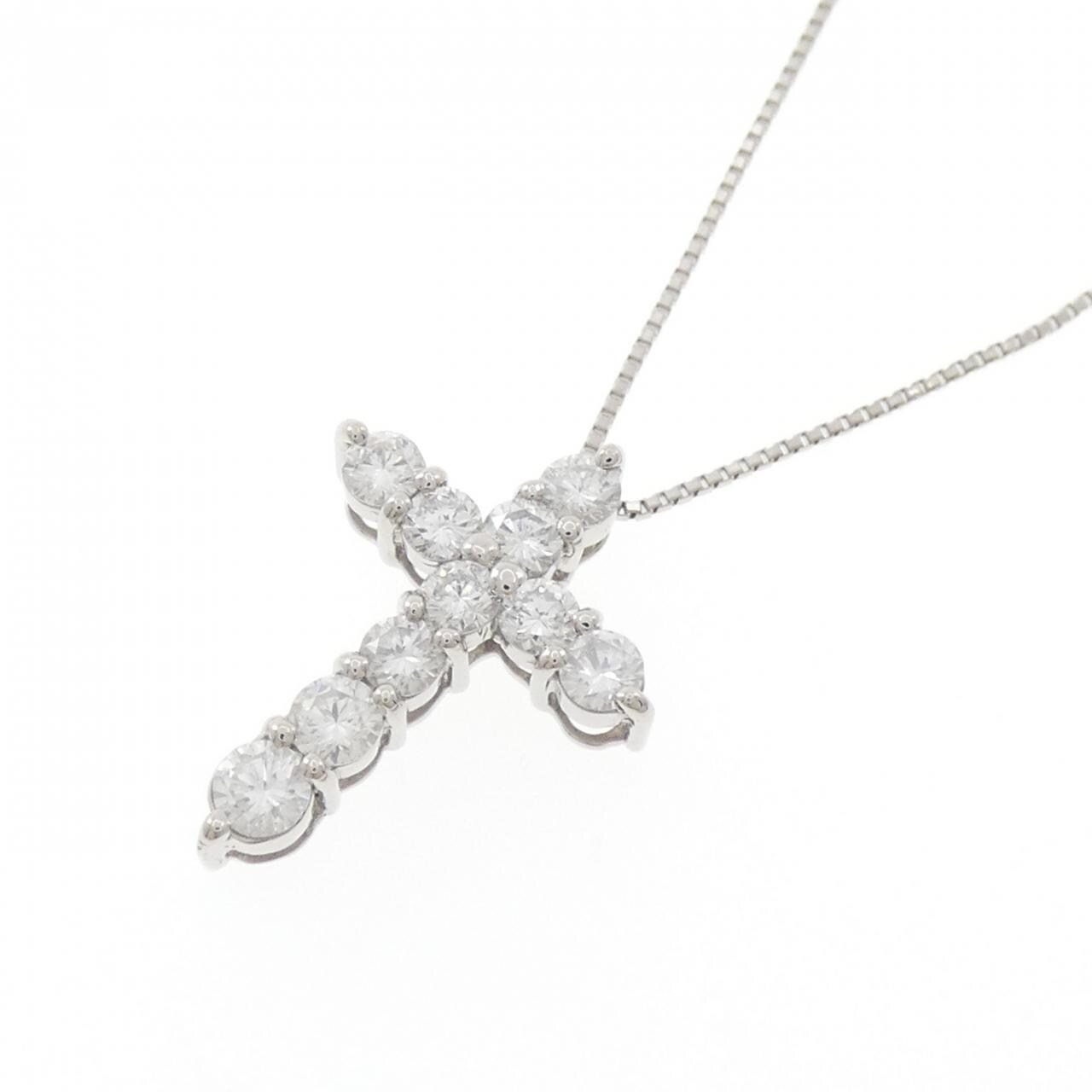 PT900/PT850 ダイヤモンド ネックレス 1.00CT