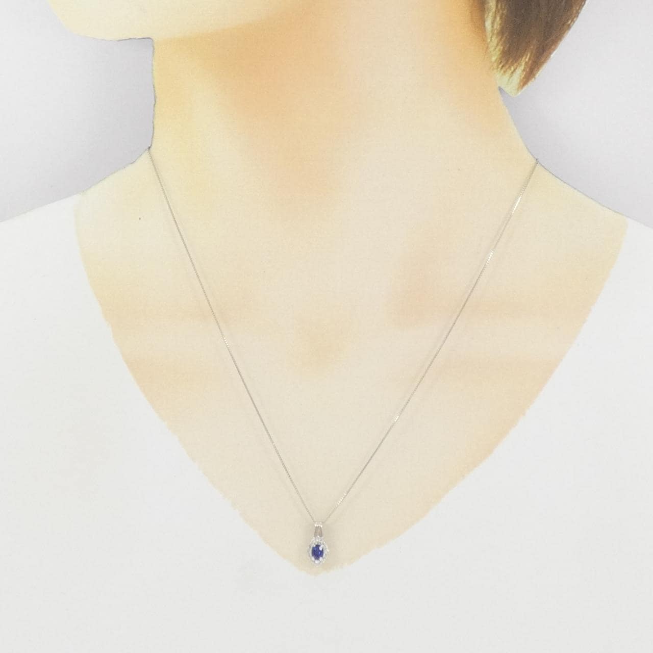 PT900/PT850 サファイヤ ネックレス 0.37CT