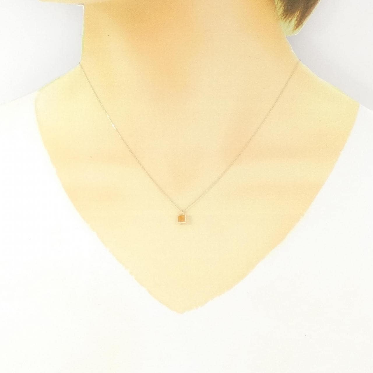 [BRAND NEW] K10YG Citrine Necklace