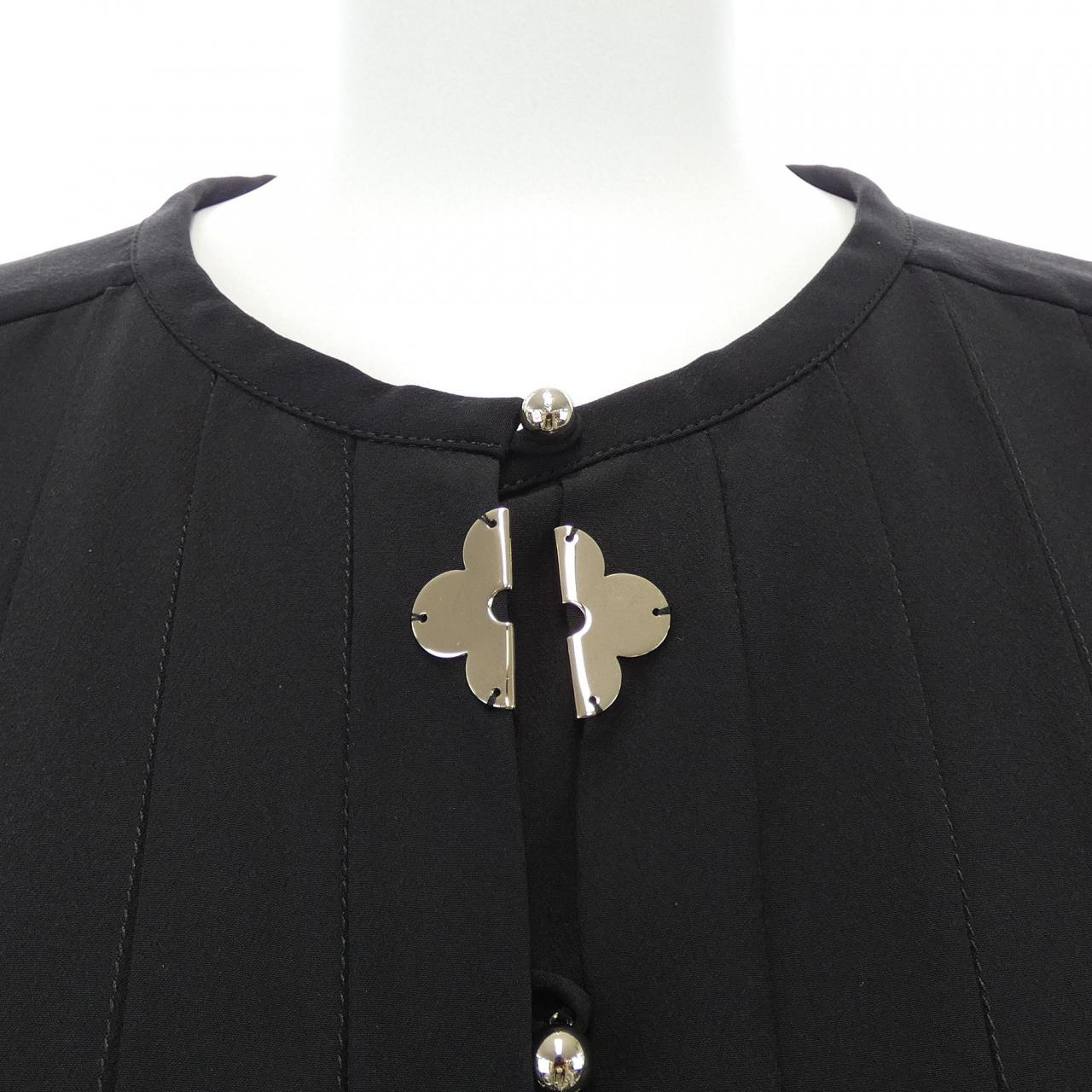 ルイヴィトン LOUIS VUITTON モノグラムアクセントプリーツドレス FQDR42AKM ワンピース