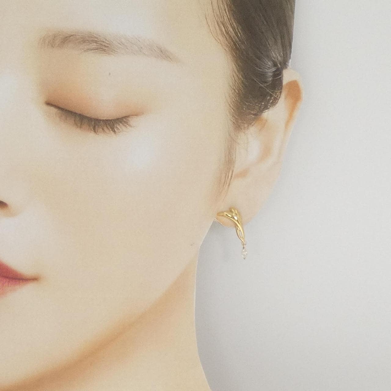 K18YG ダイヤモンド ピアス 0.25CT