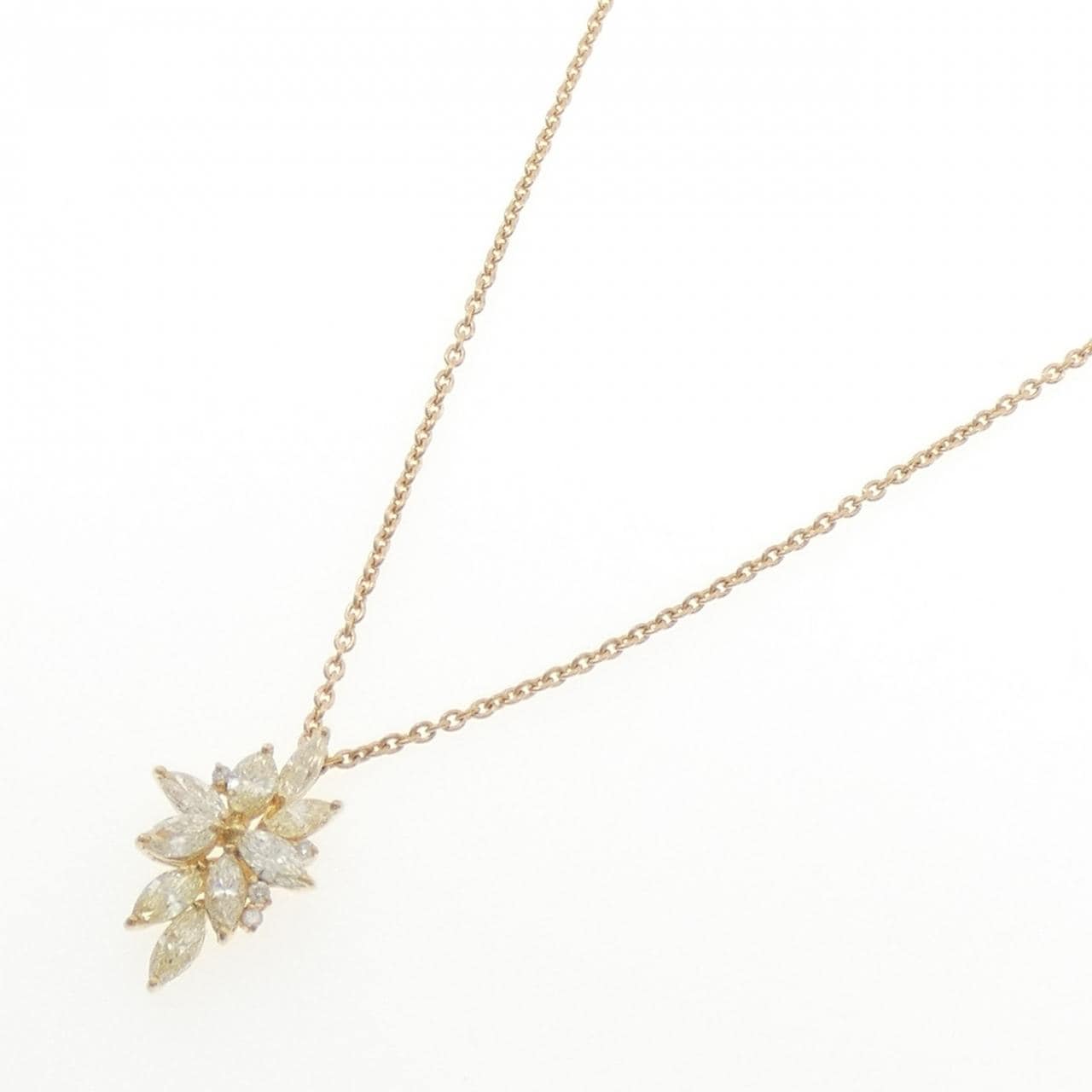 K18YG ダイヤモンド ネックレス 2.177CT
