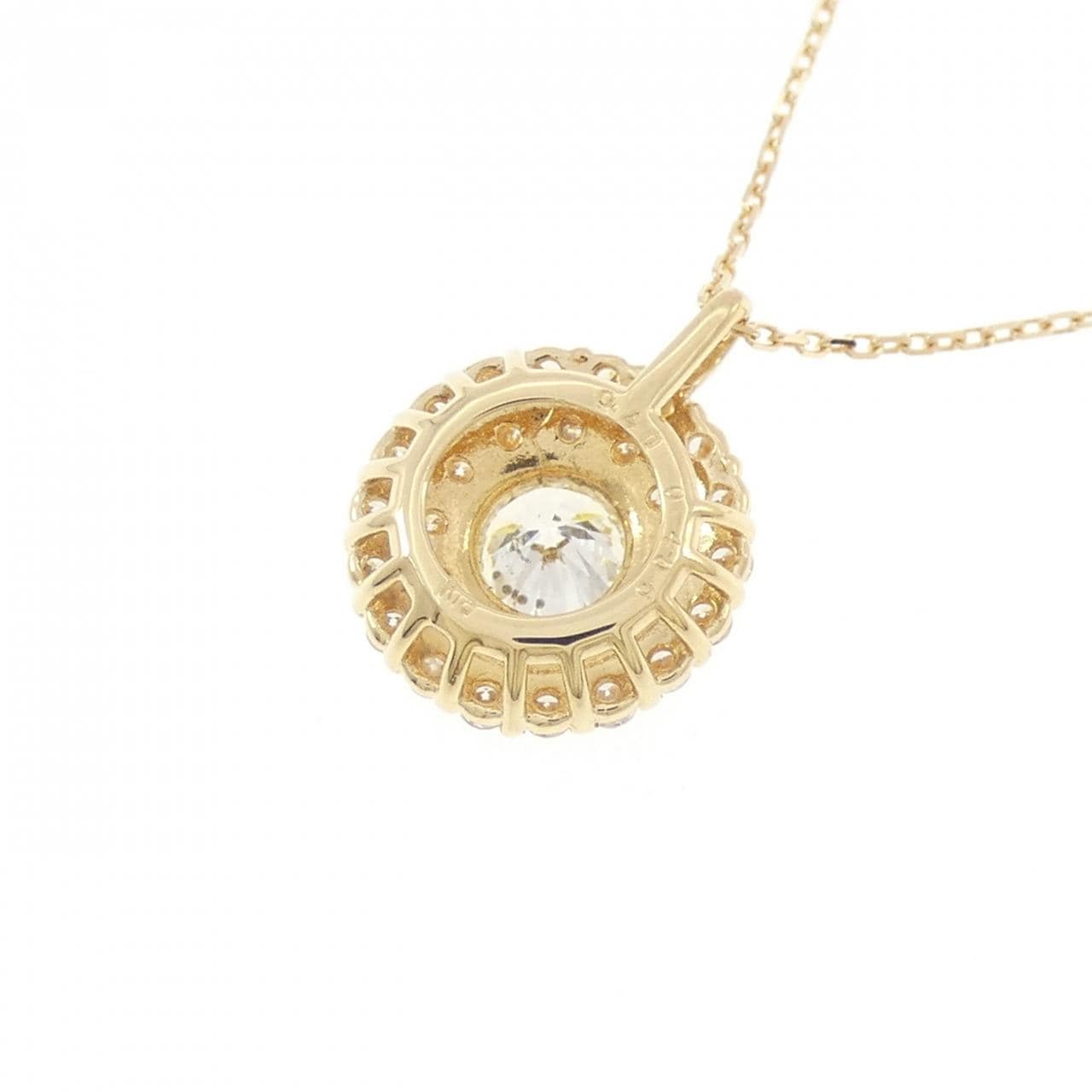 K18YG ダイヤモンド ネックレス 0.406CT