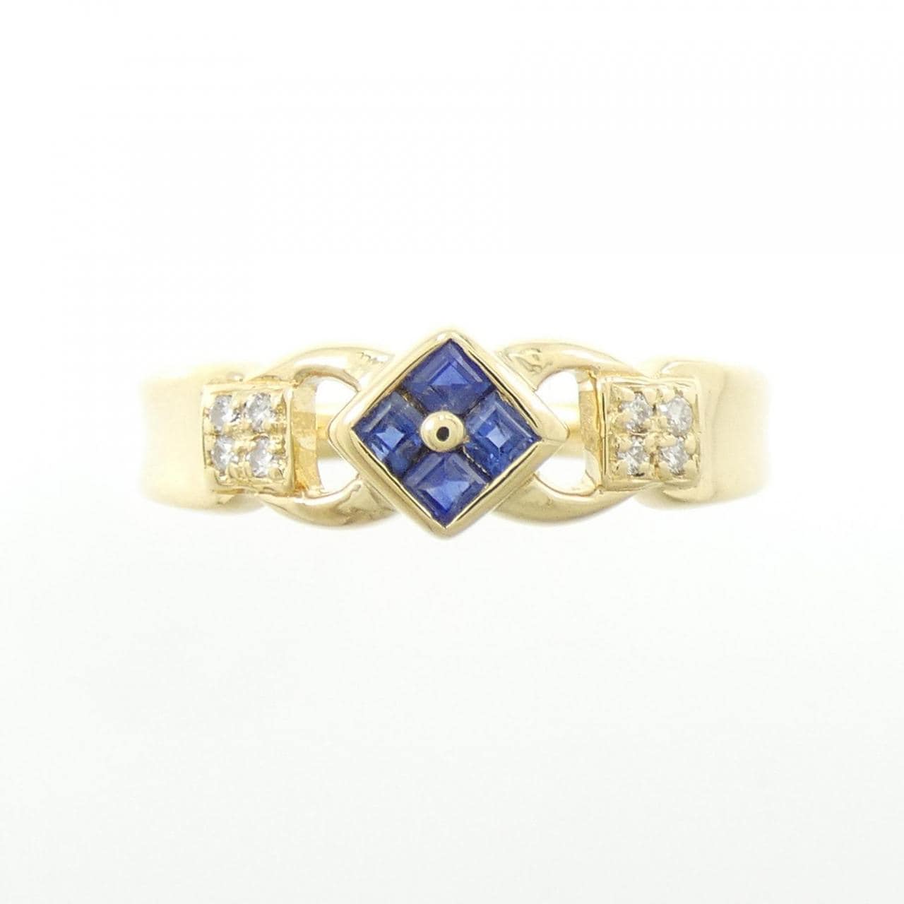 K18YG サファイヤ リング 0.16CT