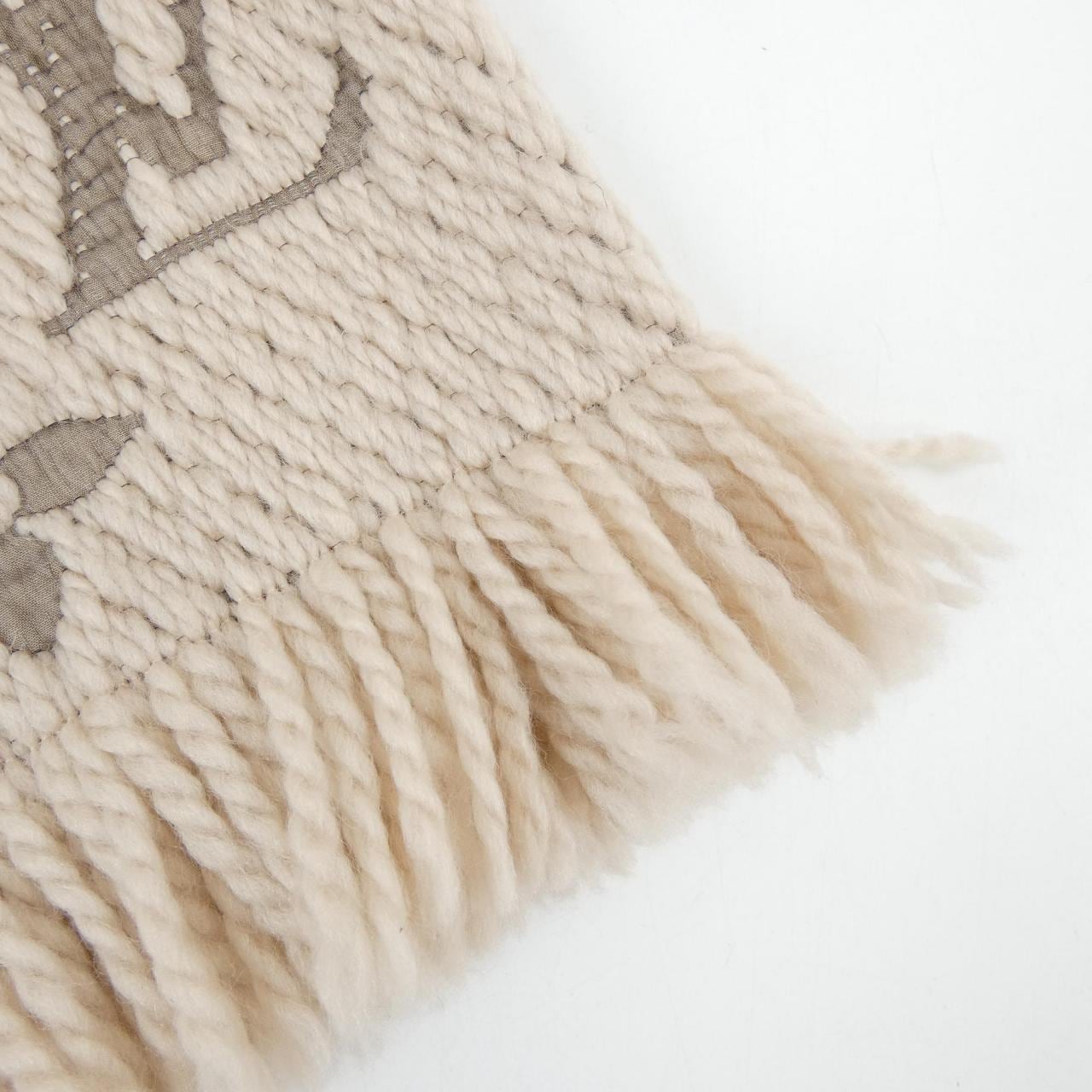 ルイヴィトン LOUIS VUITTON エシャルプ ロゴマニア M77373 MUFFLER