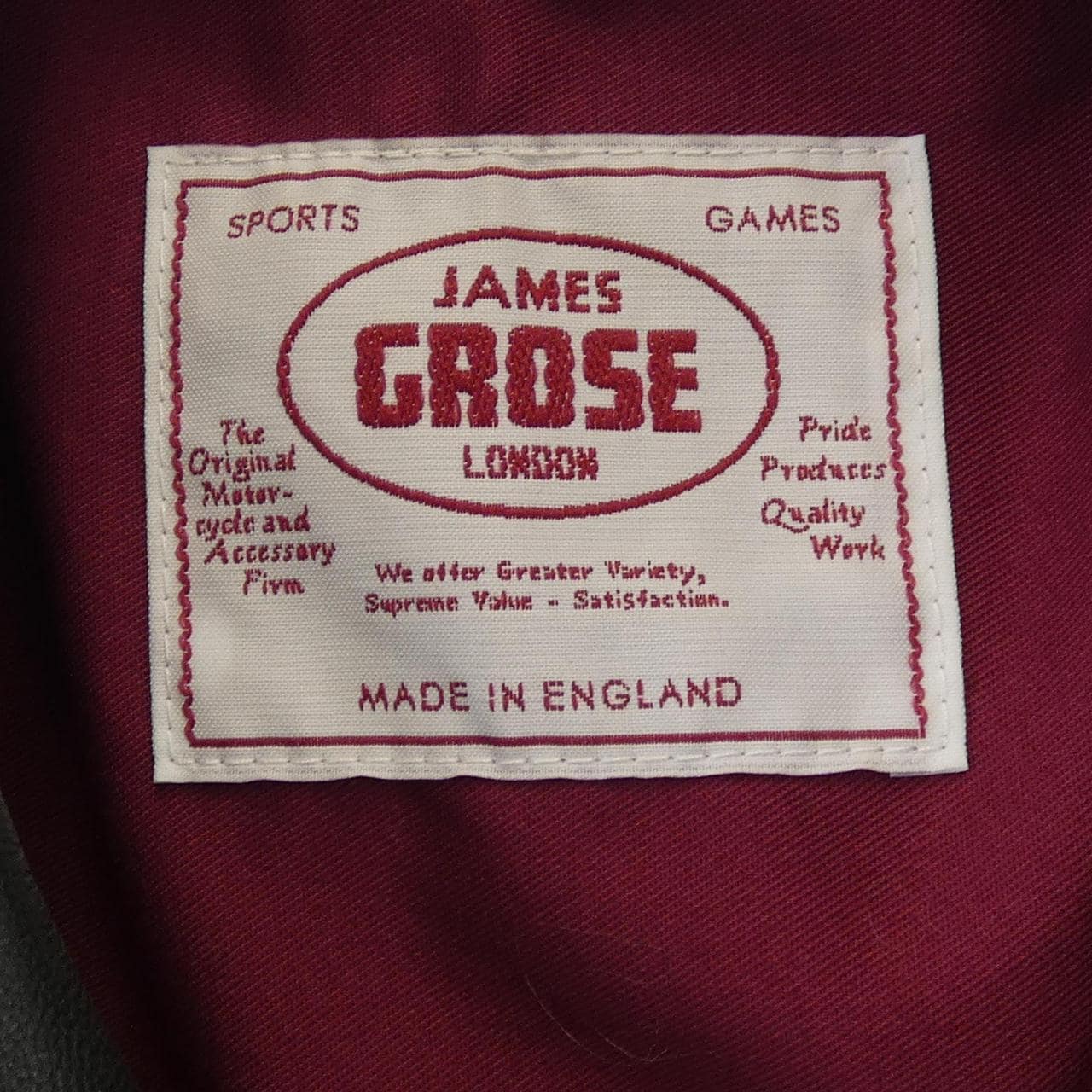 ジェームスグロス JAMES GROSE レザーライダースジャケット