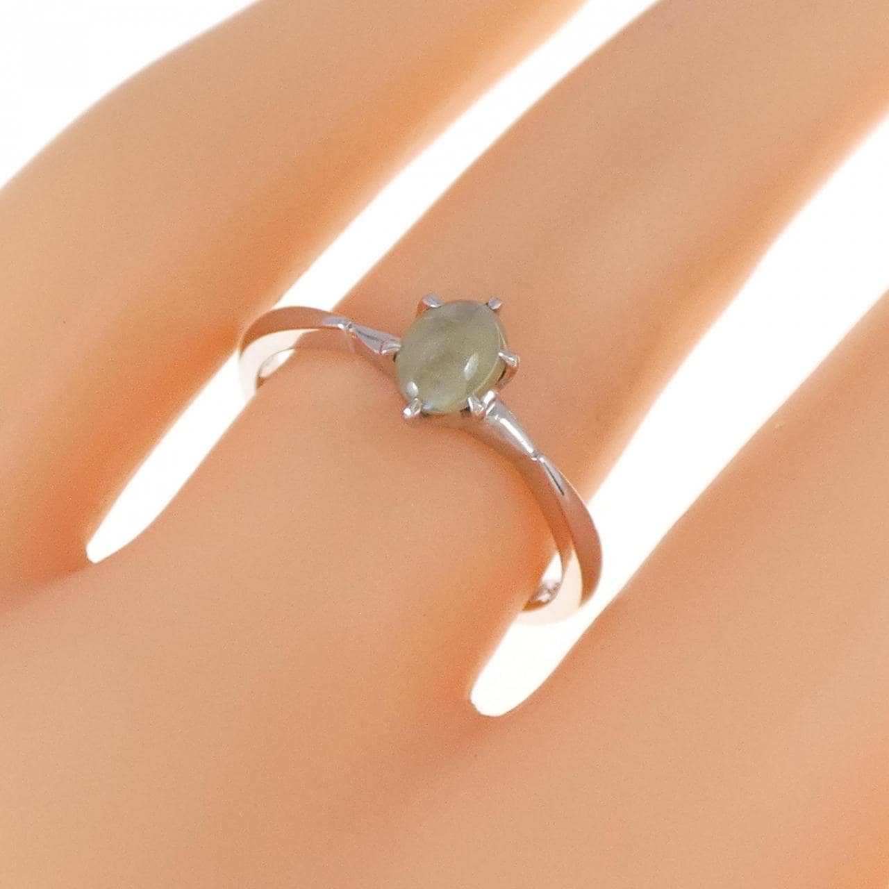 PT クリソベリルキャッツアイ リング 0.65CT