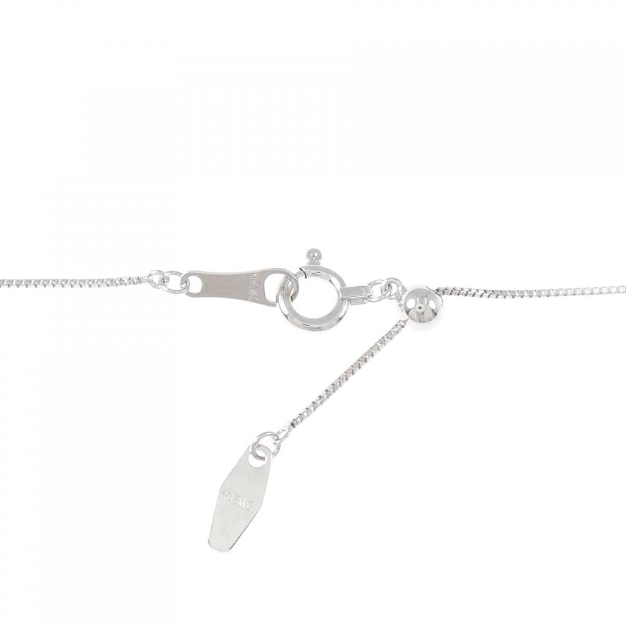 K18WG ダイヤモンド ネックレス 0.14CT