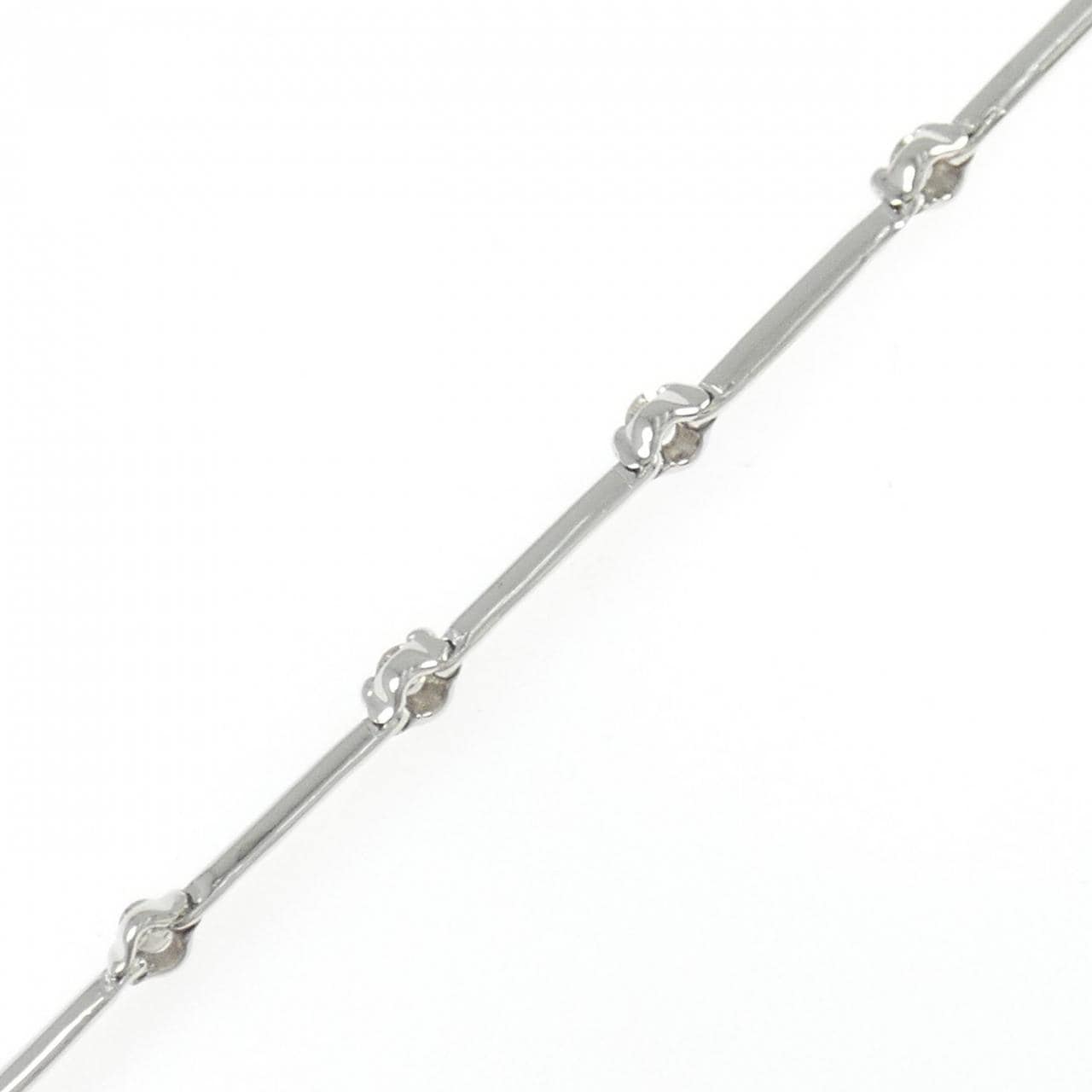 K18WG ダイヤモンド ブレスレット 0.72CT