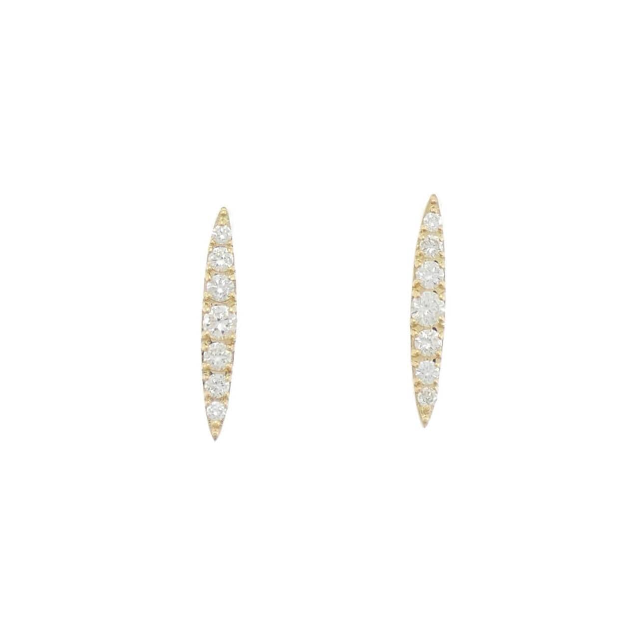 【リメイク】K18YG ダイヤモンド ピアス 0.30CT