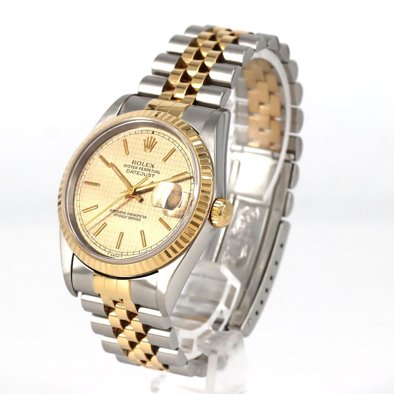 ロレックス デイトジャスト 16233 SSxYG 自動巻 P番