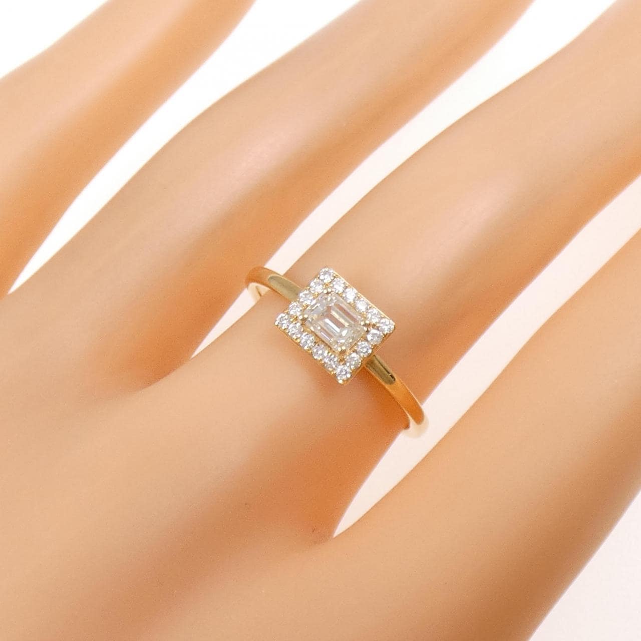 【新品】K18YG ダイヤモンド リング 0.41CT