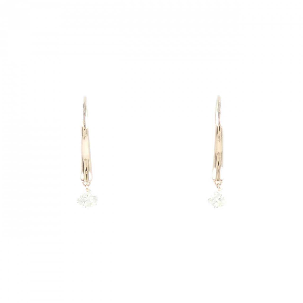 K18PG ダイヤモンド ピアス 0.40CT