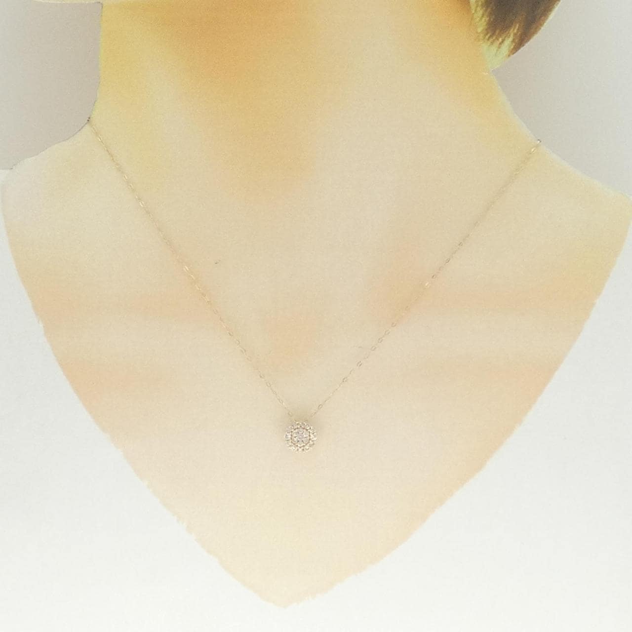 K18PG ダイヤモンド ネックレス 0.30CT