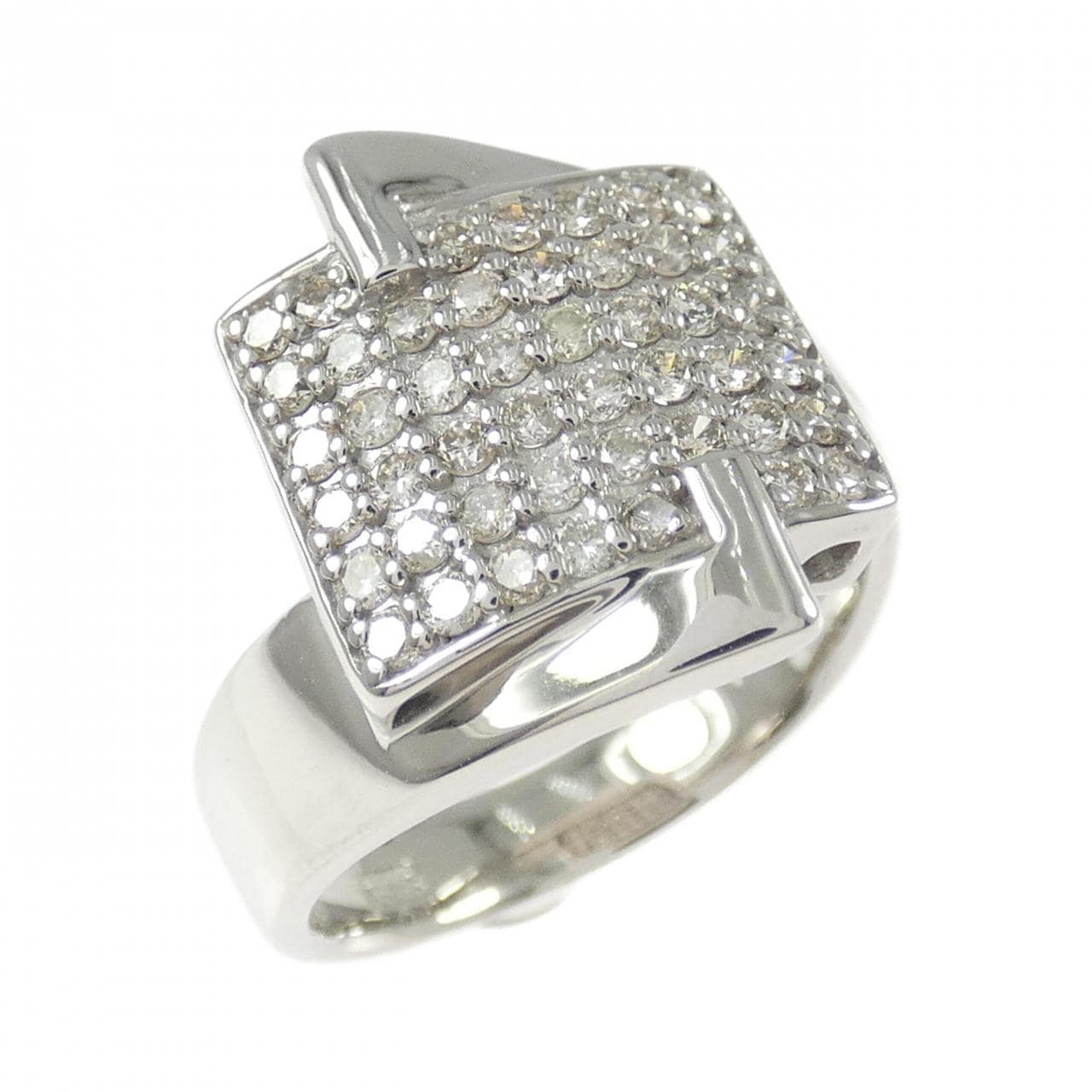 K18WG ダイヤモンド リング 0.53CT