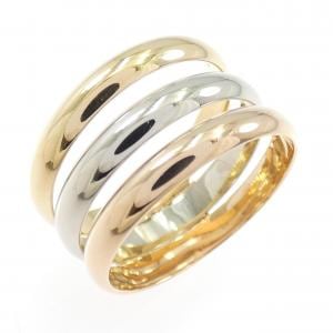 カルティエ 750スリーカラー リング
