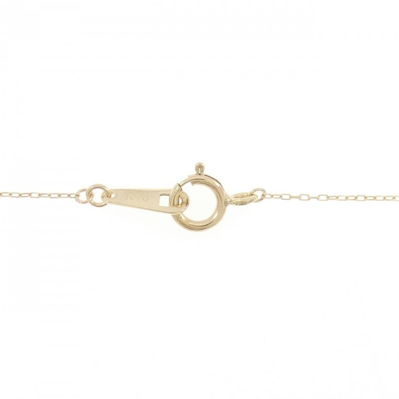 K10YG ハート ダイヤモンド ネックレス 0.03CT