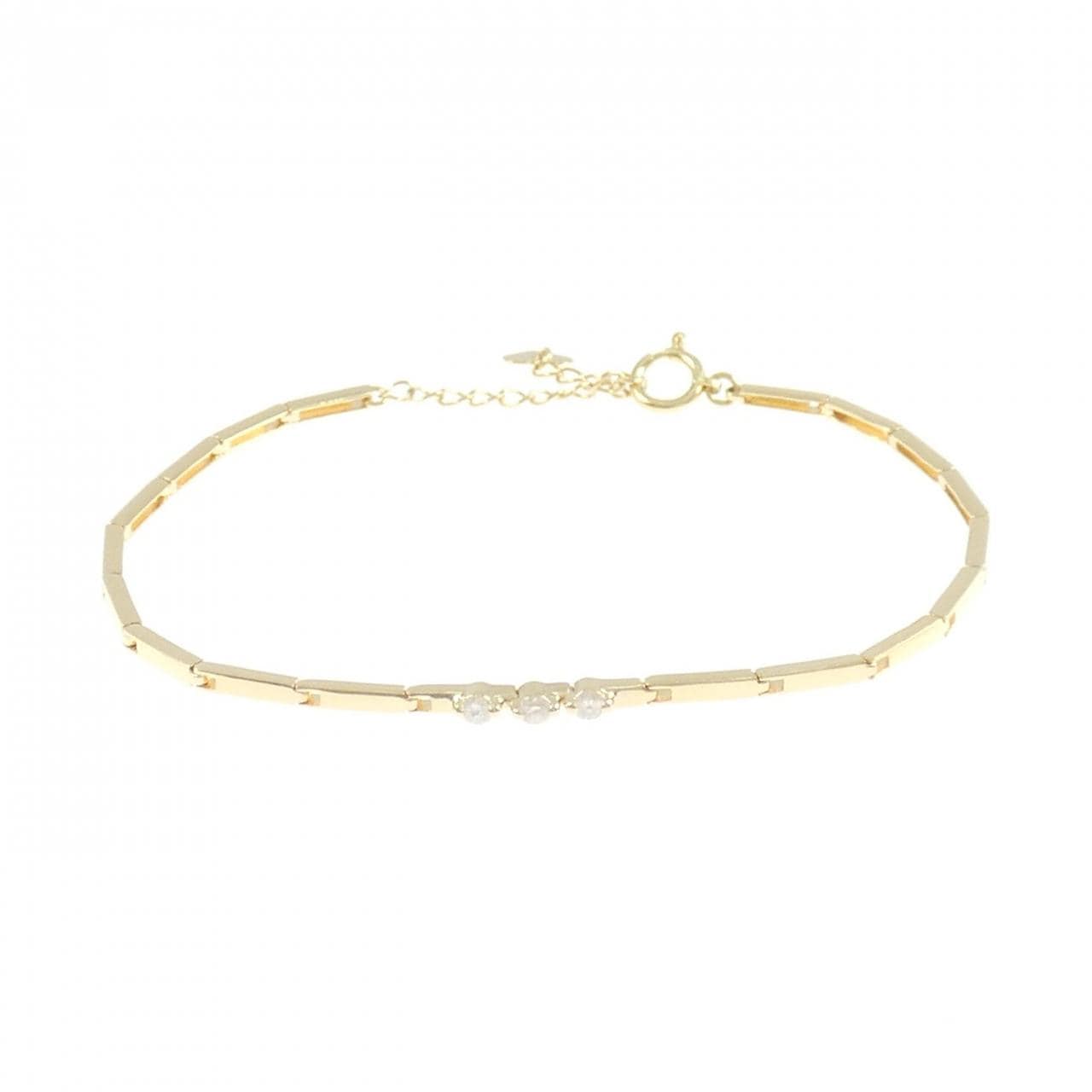 K18YG ダイヤモンド ブレスレット 0.11CT