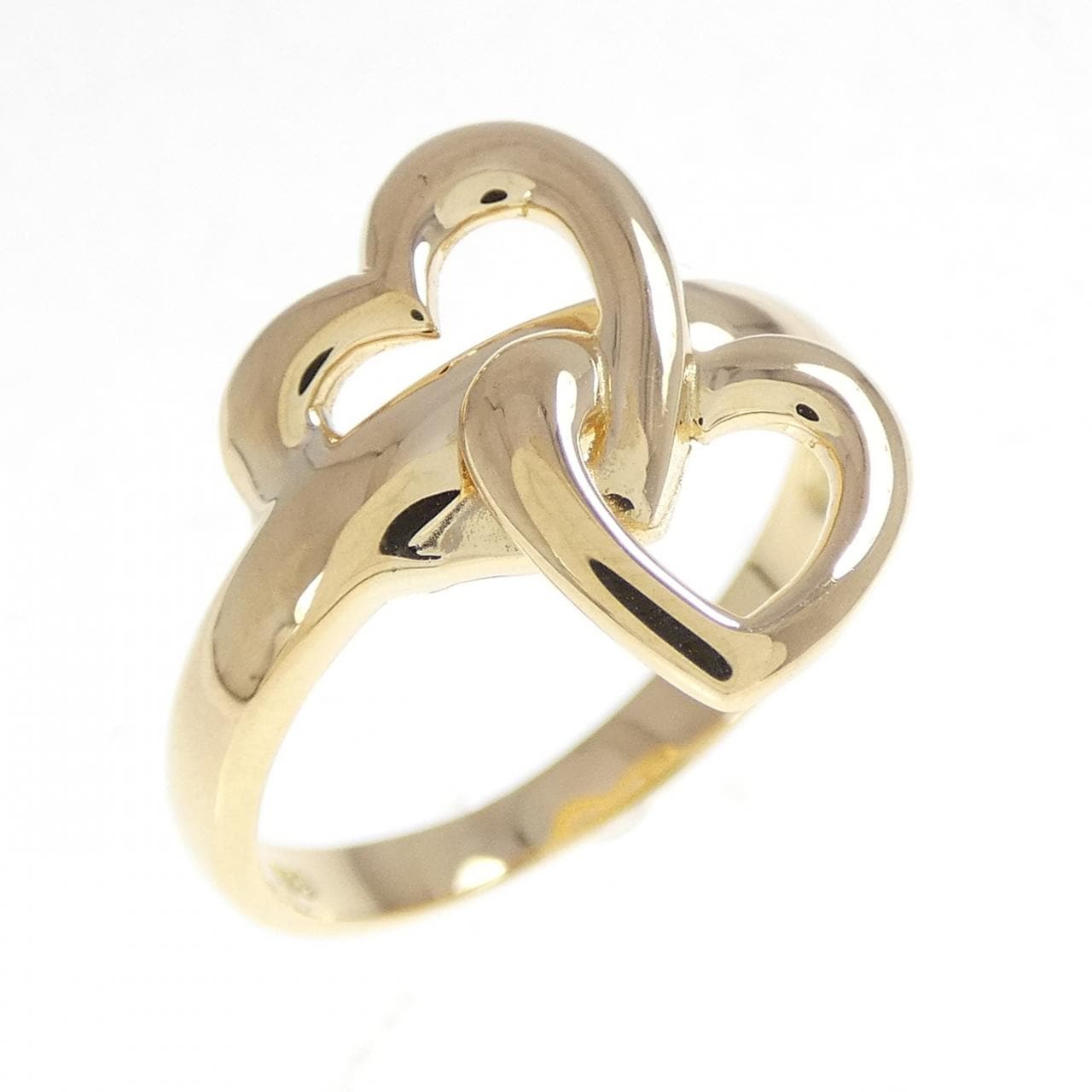 K18YG ハート リング