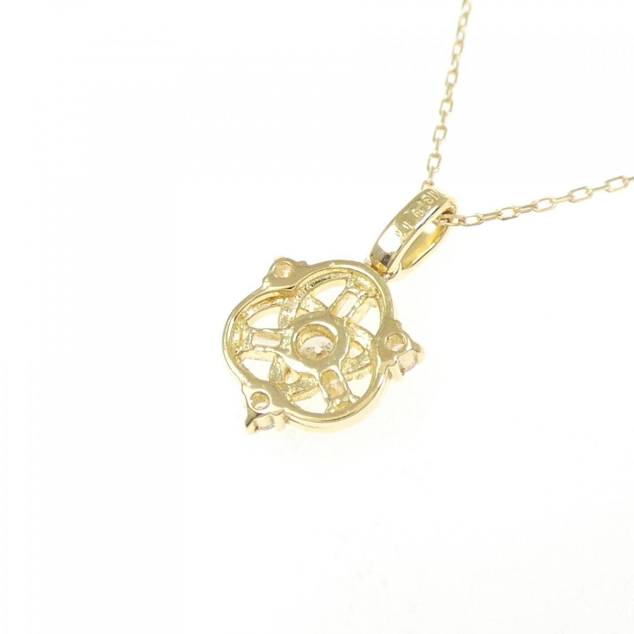 K18YG/K10YG ダイヤモンド ネックレス 0.11CT