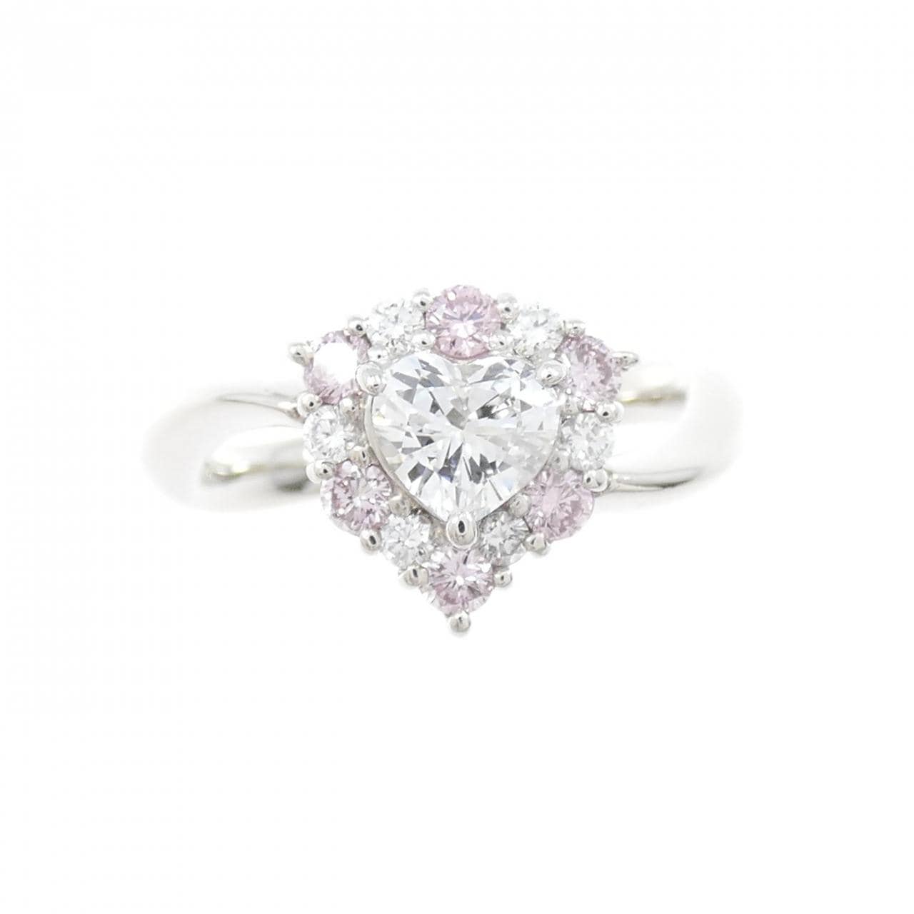 PT900 ダイヤモンド リング 0.510CT D SI1 ハートシェイプ