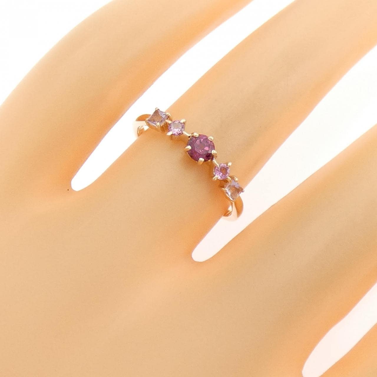 K10PG カラーストーン リング