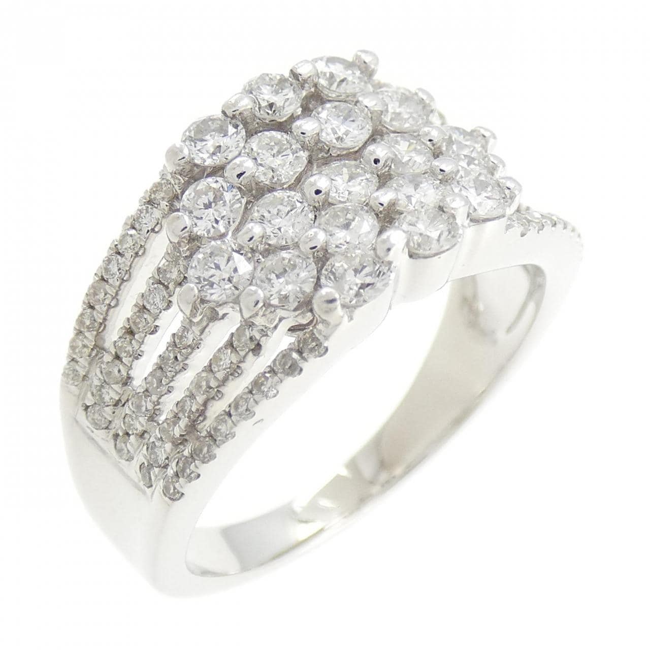K18WG ダイヤモンド リング 1.00CT