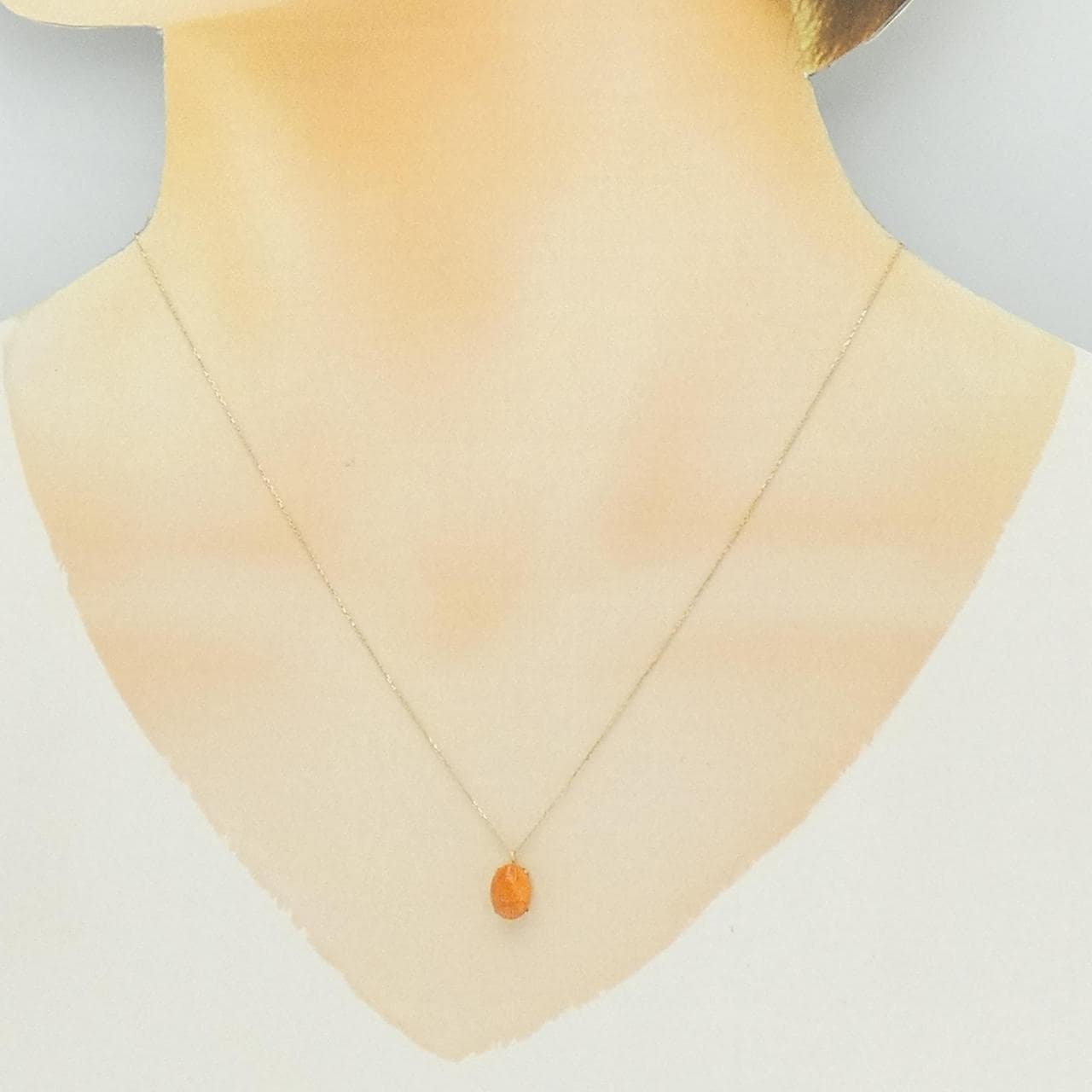 【新品】K10YG マザーオブパール ネックレス