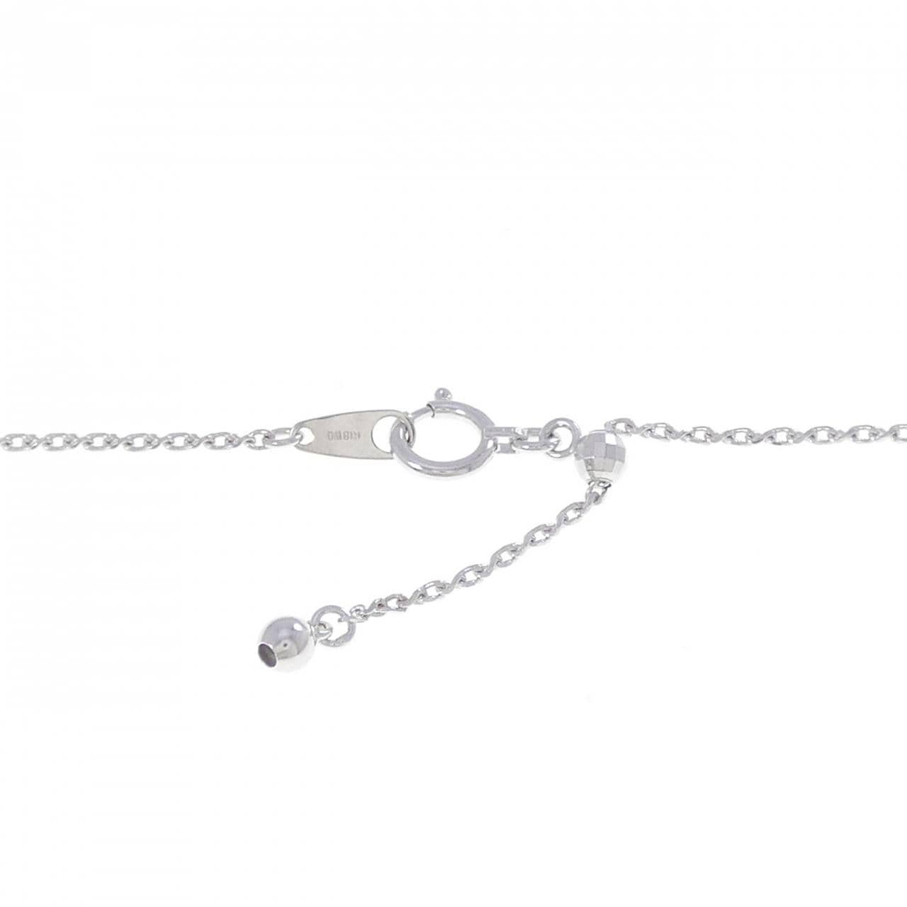 K18WG ルビー ネックレス 0.21CT