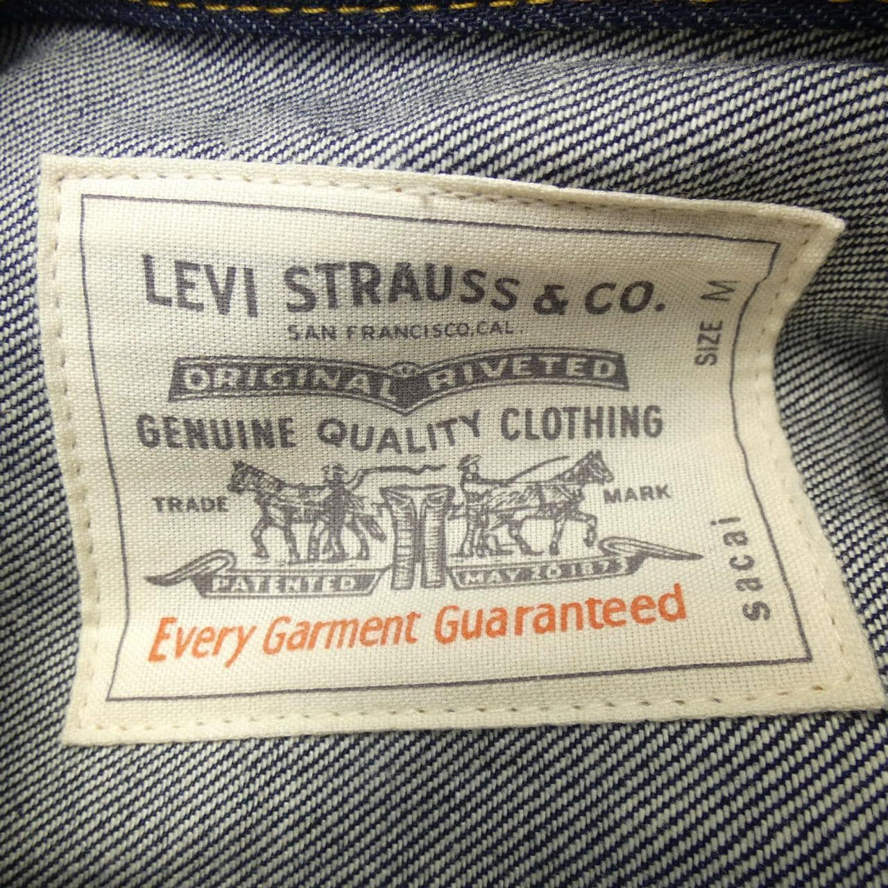 サカイ SACAI 25-03708M LEVI'S デニムジャケット