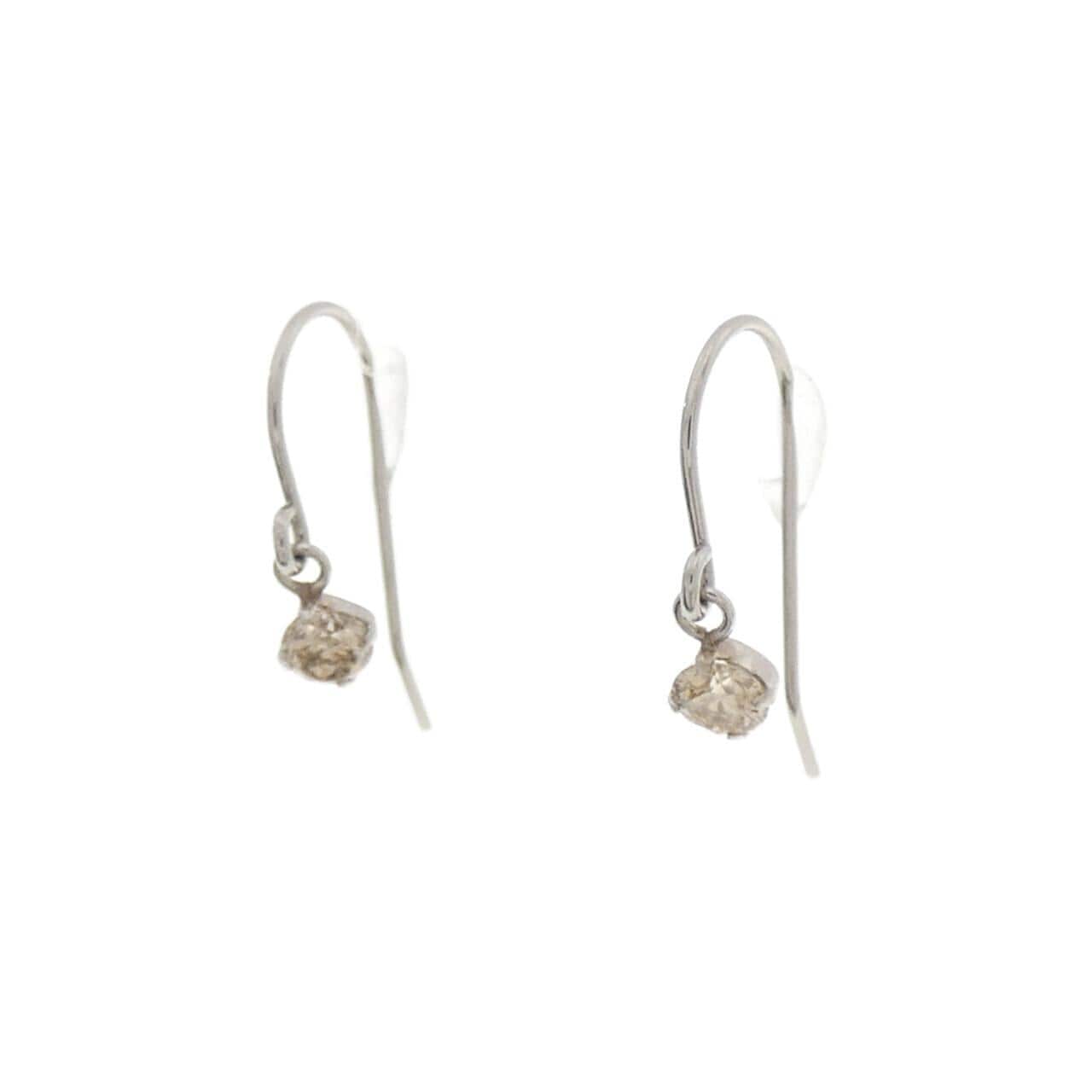 PT900 ダイヤモンド ピアス 0.16CT