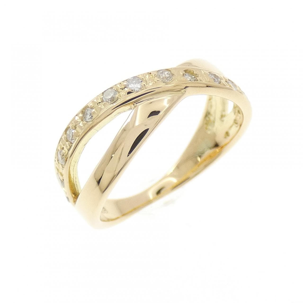 K18YG ダイヤモンド リング 0.19CT
