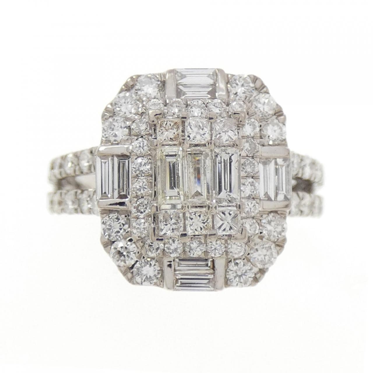 K18WG ダイヤモンド リング 1.40CT