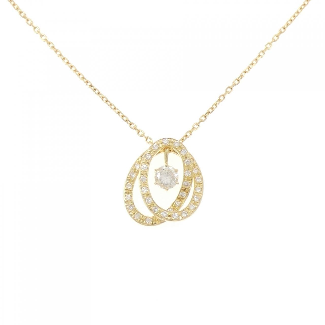 K18YG 2WAY ダイヤモンド ネックレス 0.56CT