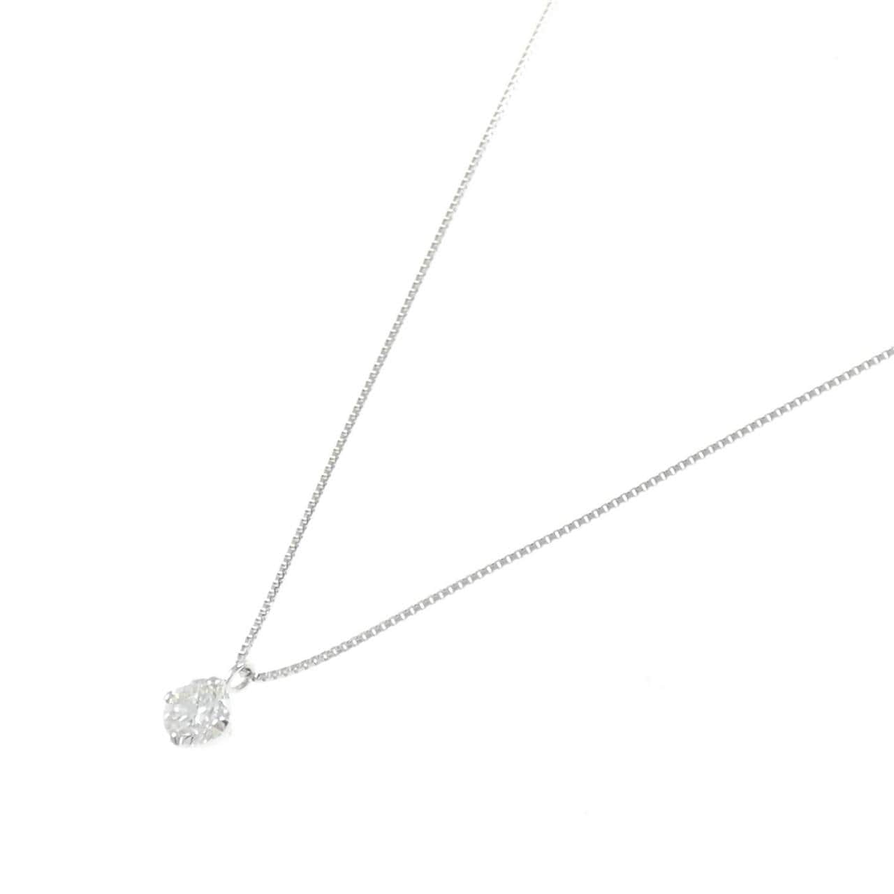 PT900/PT850 ソリティア ダイヤモンド ネックレス 0.304CT