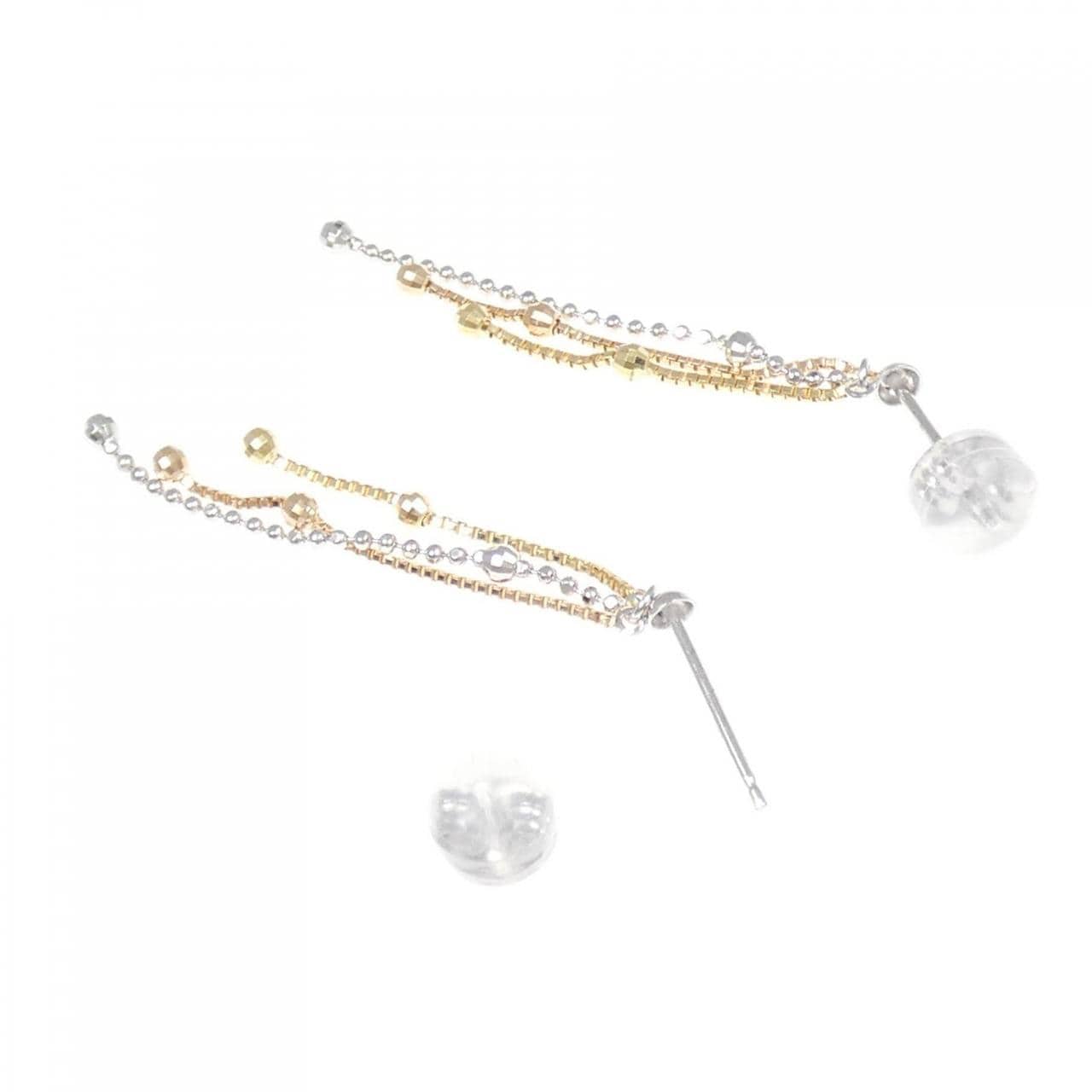 【新品】K18スリーカラー ピアス