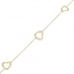 ポンテヴェキオ ハート ダイヤモンド ブレスレット 0.11CT
