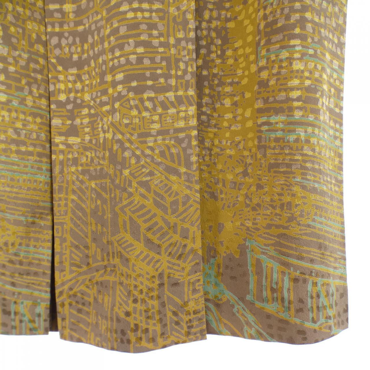 エルメス HERMES L'AIR DE GINZA 2006 sk314 ツイルレーヌ スカート