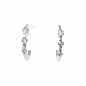 PT900 ダイヤモンド ピアス 0.10CT