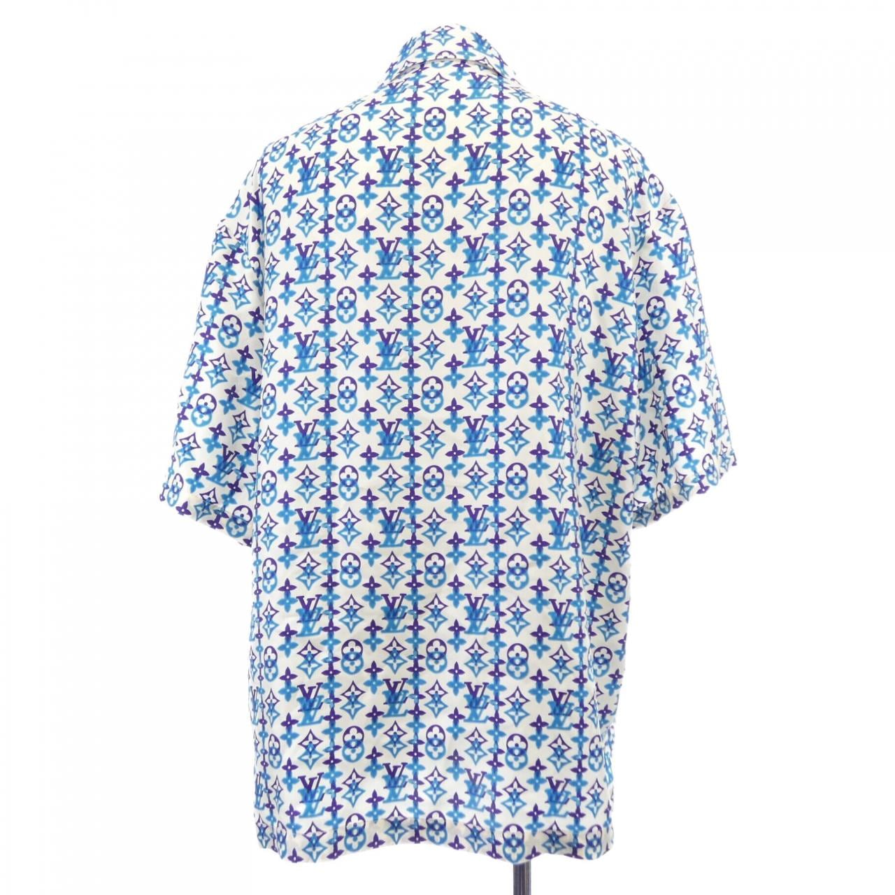 ルイヴィトン LOUIS VUITTON モノグラム･オーバーラップ モチーフ HUS73WUL6 S／Sシャツ