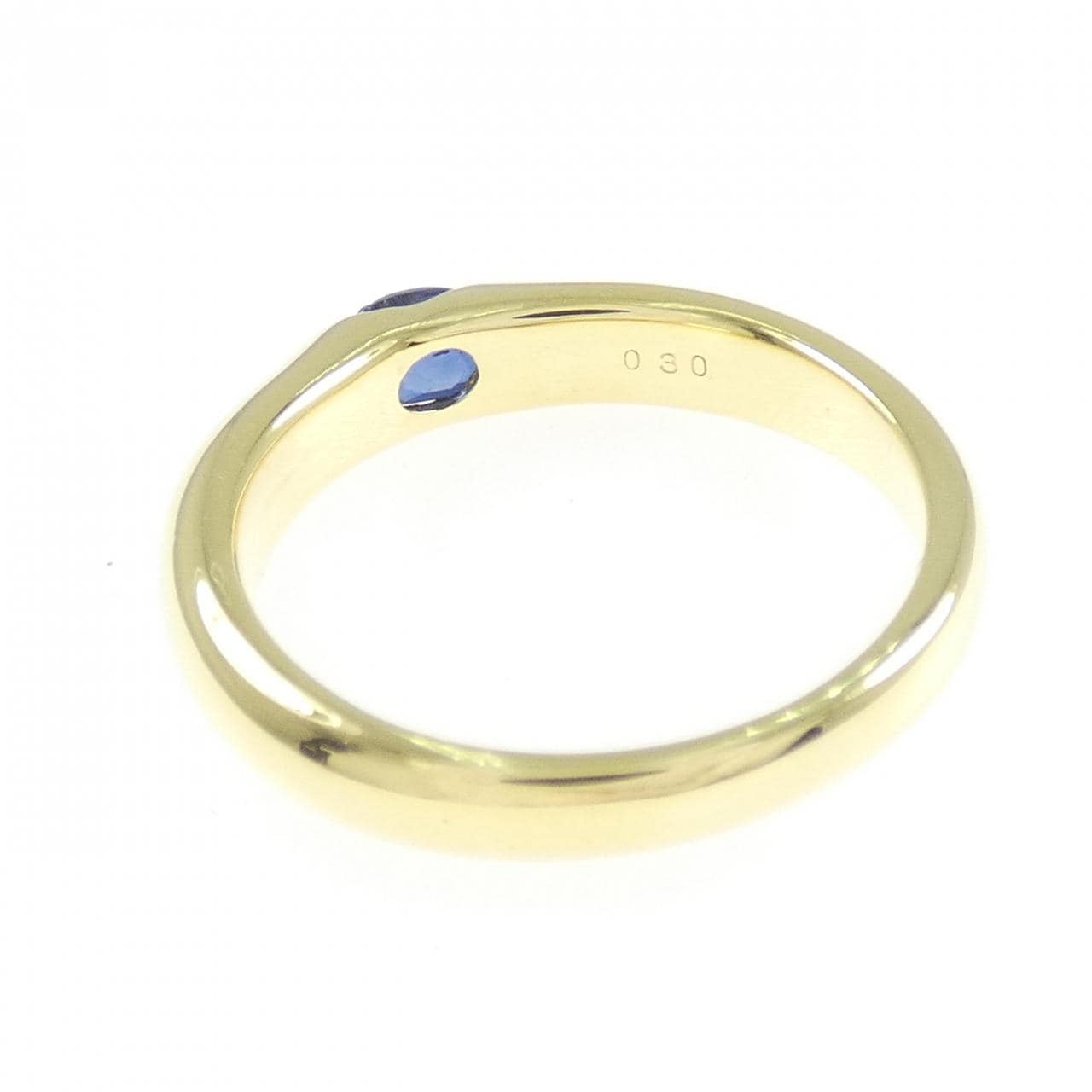 K18YG サファイヤ リング 0.30CT