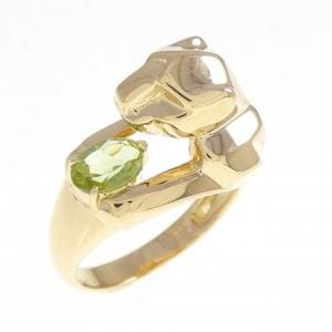 K18YG ペリドット リング
