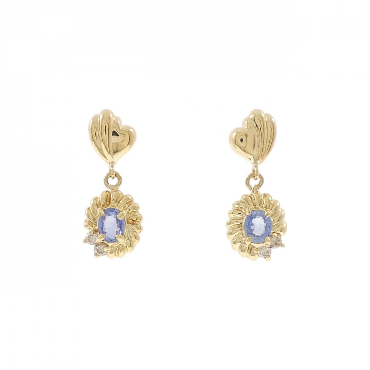 K18YG サファイヤ ピアス 0.52CT