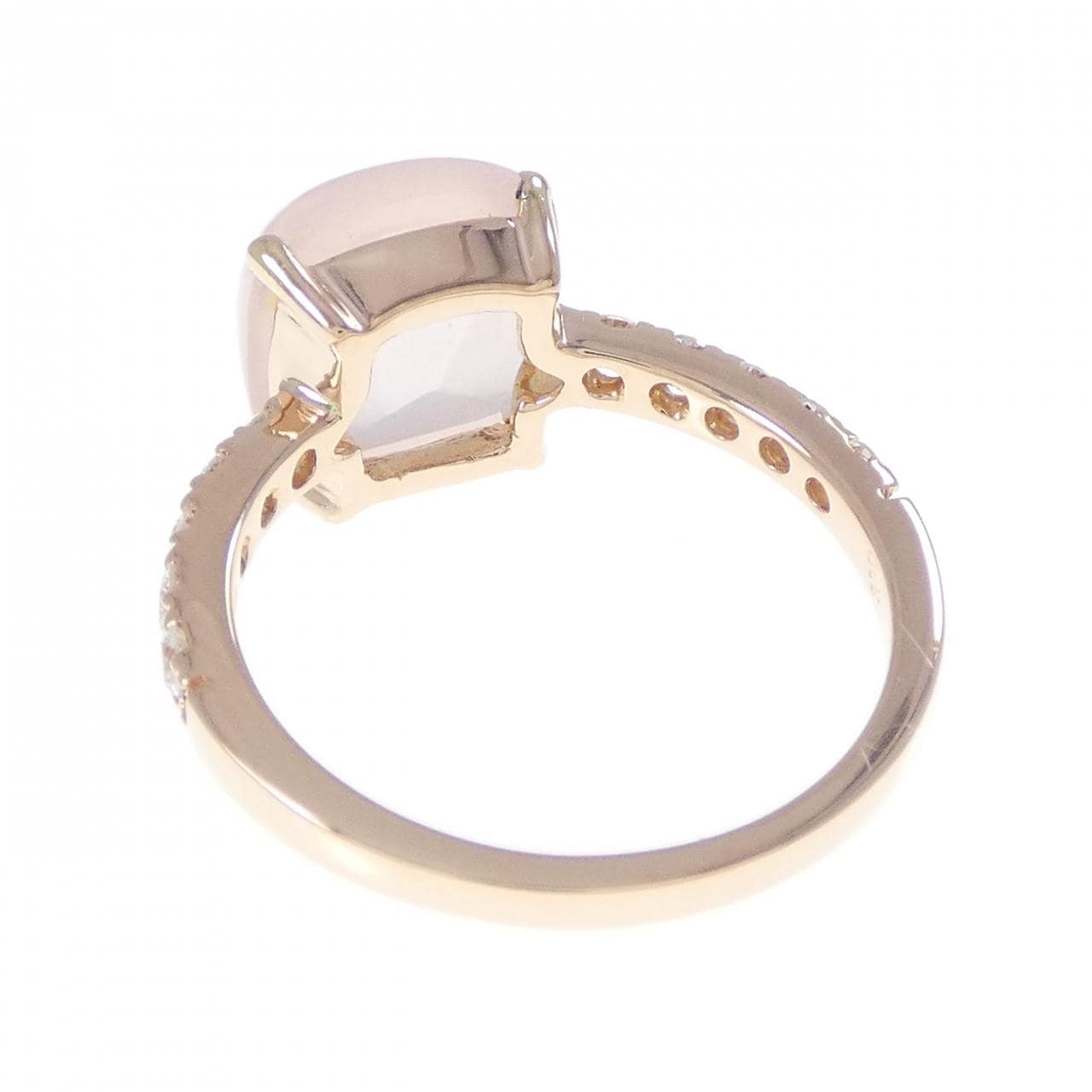 K18PG ローズクオーツ リング 3.56CT
