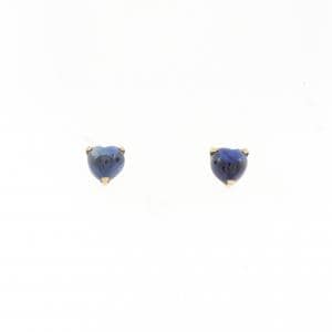 【新品】K18YG ハート サファイヤ ピアス 1.10CT