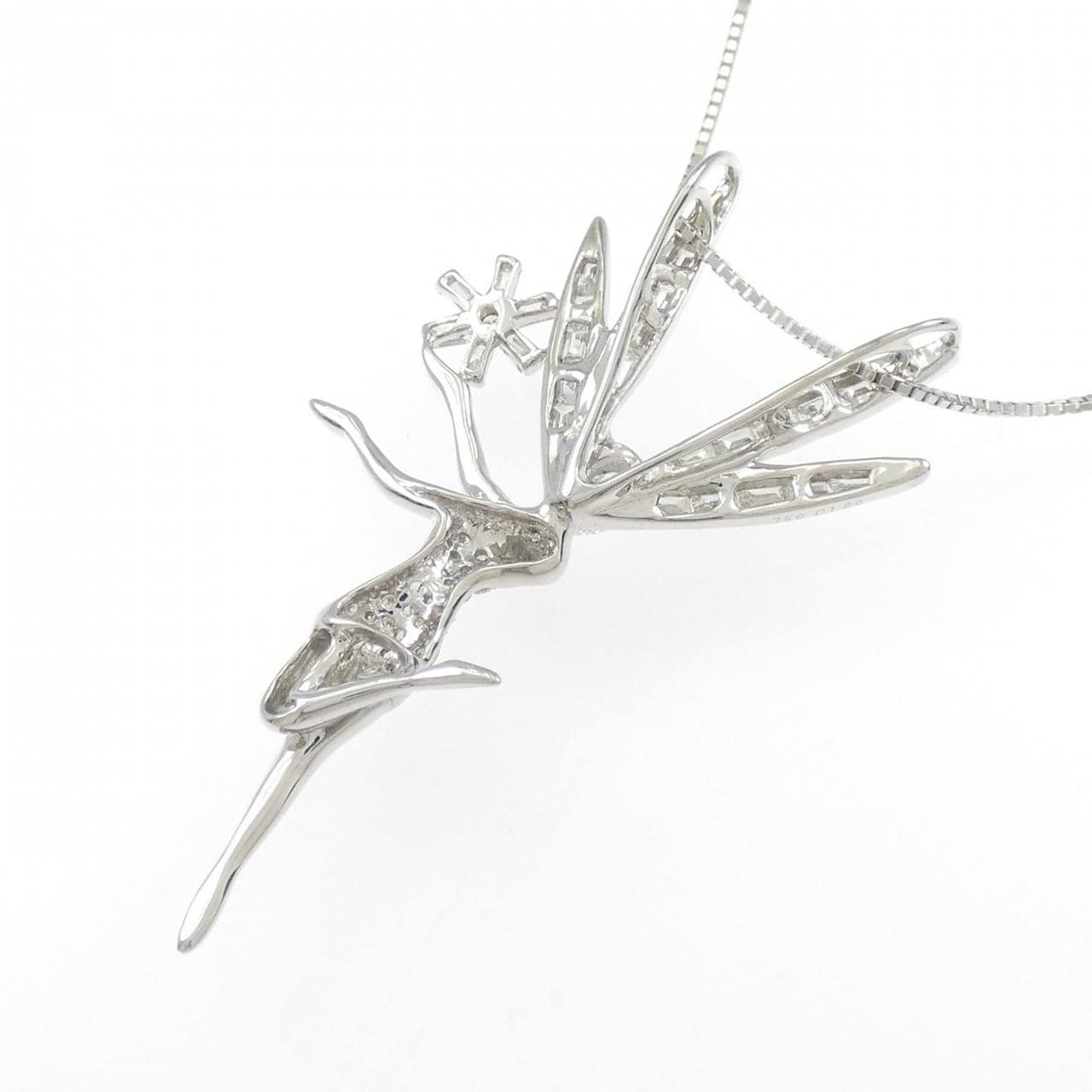 750WG/K18WG ダイヤモンド ネックレス 1.00CT