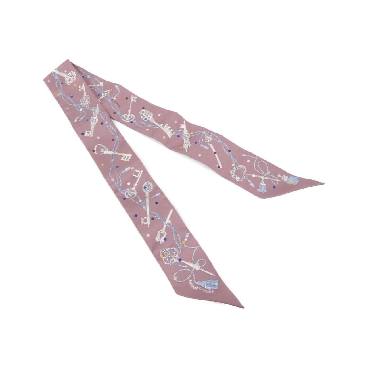 エルメス LES CLES A POIS ツイリー 063871S スカーフ