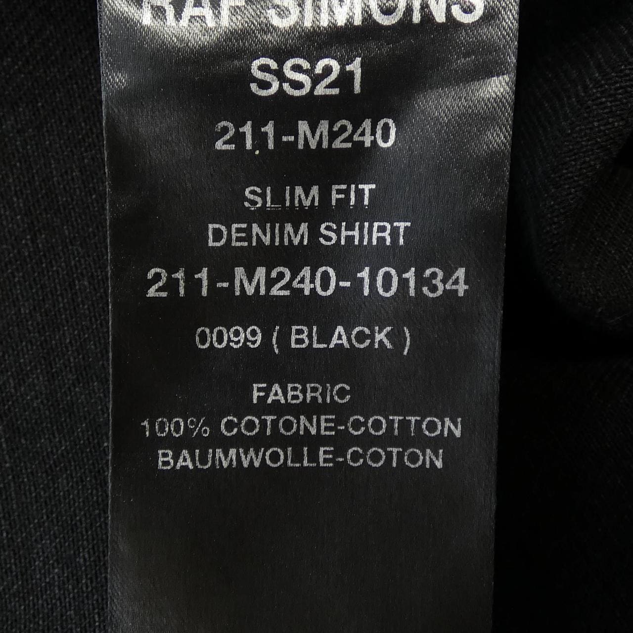 ラフシモンズ RAF SIMONS 211-M240 シャツ