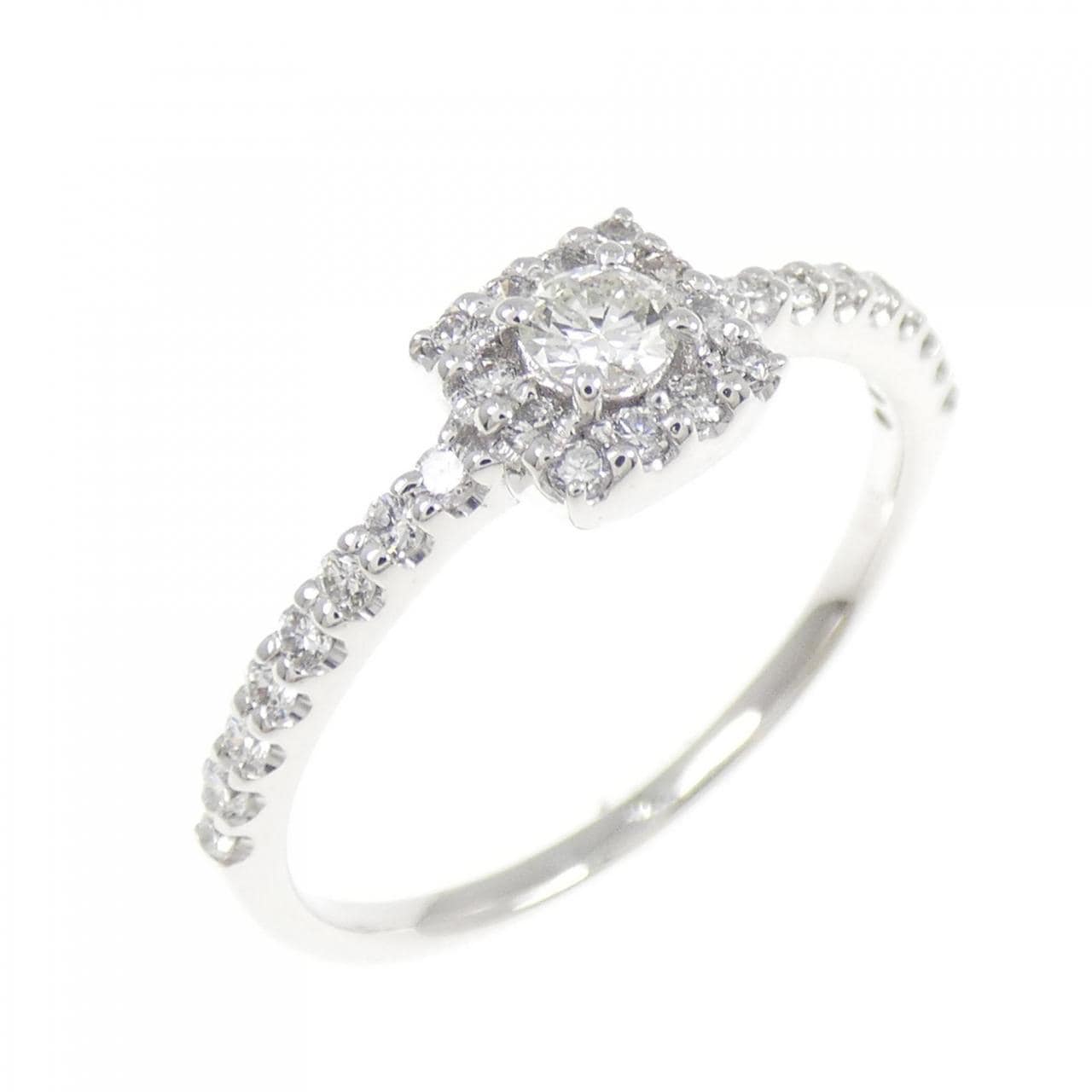 K18WG ダイヤモンド リング 0.33CT
